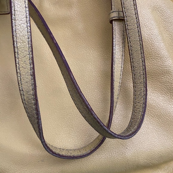 VINTAGE 1990’s DOONEY & BOURKE AUTHENTIC PEBBLE LEATHER HANDBAG TOTE | RARE FIND - Picture 10 of 14